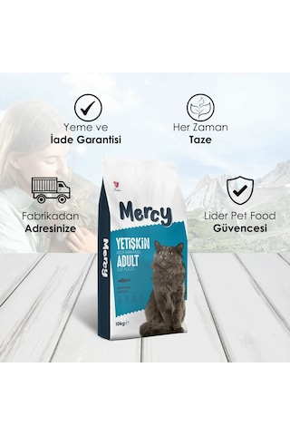 Mercy Somonlu Yetişkin Kedi Maması 10 KG