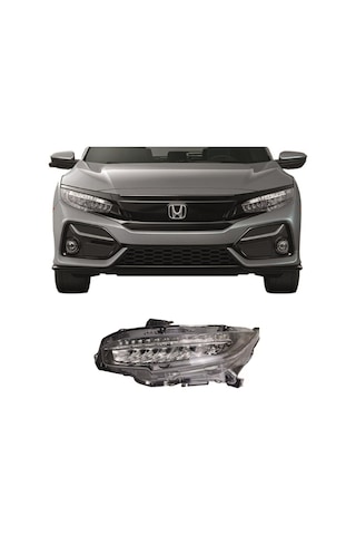 Ns Honda Civic Ön Sol Far Ledli Sedan Hatcback 2016-2021