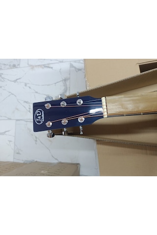 J&d Guitars- Jumbo Kasa Elektro Akustik Mavi Renk Gitar AG-6CE/BL