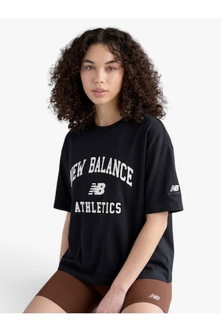 New Balance Nb Lıfestyle Women T-shırt Kadın Yeşil T-shirt - Wnt1402