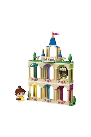 LEGO® ǀ Disney Princess Şato ile Mini Belle ve Tiana 43291 – 5 Yaş ve Üzeri için Aksesuarlar İçeren Oyuncak Yapım Seti (358 Parça)
