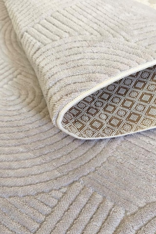 Yumuşak Dokulu İskandinav Dekoratif Kaymaz Taban Yıkanabilir Yolluk Antre Hol Halısı Salon Halısı Vizon