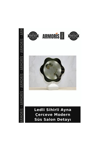 Ledli Sihirli Ayna Çerceve Modern Süs Salon Detayı Diğer