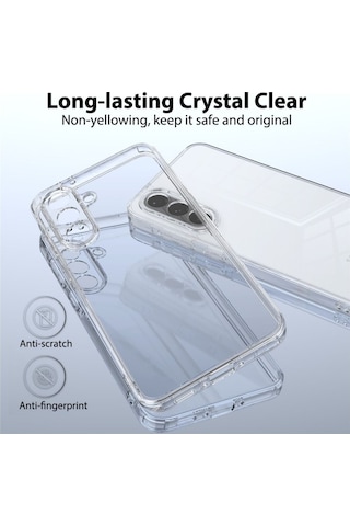 Samsung Galaxy S26 5G Uyumlu Silikon Kılıf - Pastel Renk Tonu Kamera Korumalı Kapak - Şeffaf