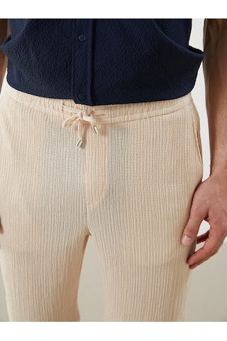 Lcw Vision Bej Regular Fit Dokulu Erkek Şort