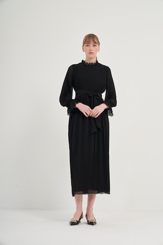 FTZ Women Ftz Plise Şifon Elbise Siyah 31019 Siyah