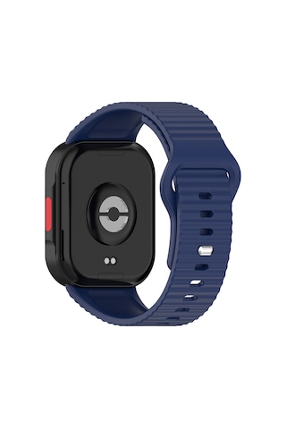 Redmi Watch 6 Silikon Kordon Tırtıklı Suya Dayanıklı Tasarım Lacivert