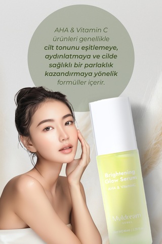 Muldream Brightening Glow AHA ve C Vitamin Serum 40 ML