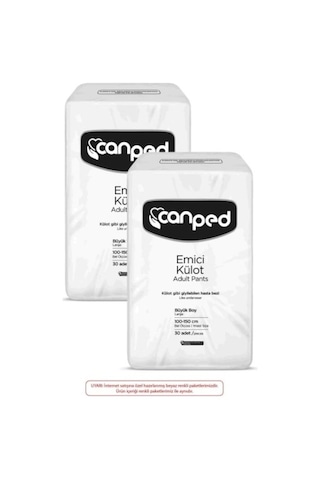 Canped Emici Külot Hasta Bezi Büyük Boy L 2 x 30'lu