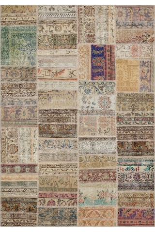Kaliteli Ve Dayanıklı Patchwork Halı 230x160 Cm 6349