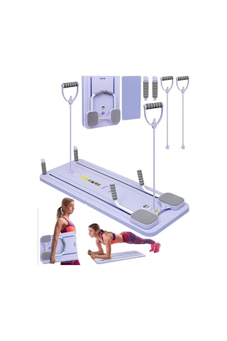 Katlanabilir Çok Fonksiyonlu Pilates Reformer Tahtası Tüm Vücut Egzersiz Aleti
