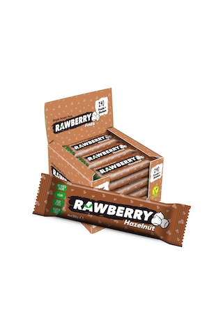 Rawberry Fındıklı Vegan Glutensiz Şeker İlavesiz Kuruyemiş Bar 15 x 33 G