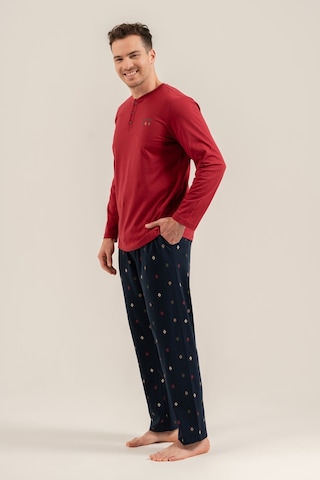 Arnetta Erkek Just Breathe Bordo Uzun Kol Pijama Takım Ar3853-s-v2 Ar3853-s-v2
