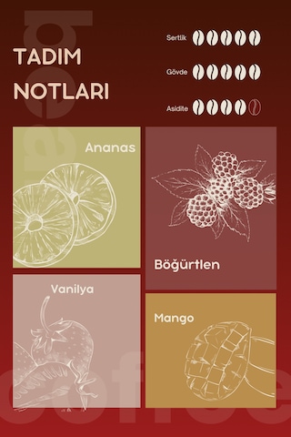 Colombia Carbonic Maceration Natural Çekirdek Kahve 250 Gr , %100 Arabica Çekirdek Kahve