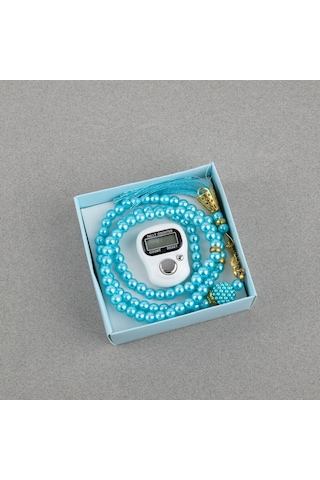 Zikirmatik Elektronik Tesbih Ve 99luk Namaz Tesbih Set 28805333