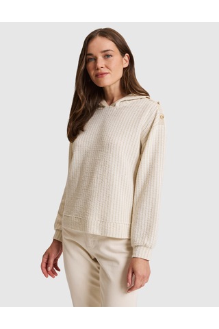 Pierre Cardin Ekru Oversize Sweatshirt 50325428 Vr019
