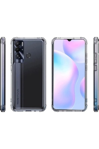 Tecno Pova Neo Kılıf Zore 2mm Anti Shock Silikon Renksiz