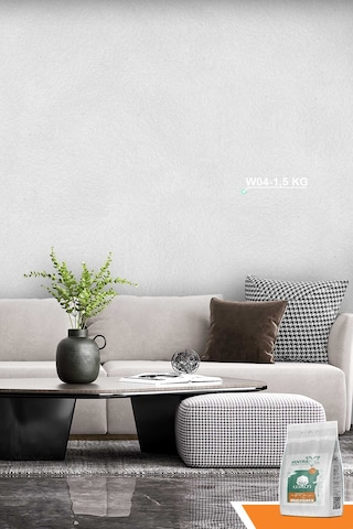 Ventrawall Beyaz Duvar Kaplama - İpek Sıva - W04 - 1.5 Kg