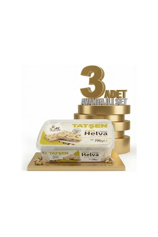 Tatşen Helva Fıstıklı 3x700 Gr