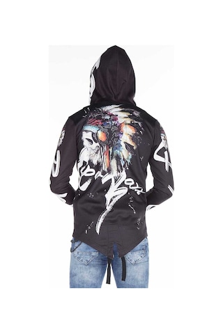 Cipo & Baxx Cl263 Kızıl Derili Kapşonlu Erkek Sweatshirt 001