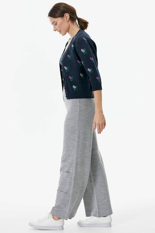 Sementa Çiçek Motifli Crop Triko Takım - Lacivert 001