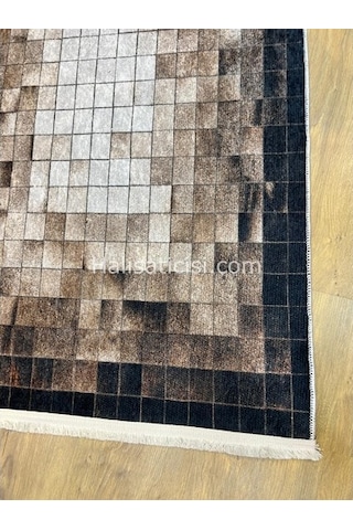 Salerno Çamaşır Makinesinde Yıkanabilir Kilim Halı Hs1039 Çok Renkli