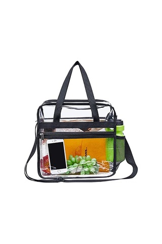 Geekyou Siyah Şeffaf Seyahat Çantaı - Büyük Kapasiteli Pvc Malzeme, Omuz Kayışıyla, Kosmetik Ve Temizlik Malzemeleri İçin Çok Amaçlı