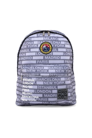 Cambridge Polo Club Cities Iı Ön Cepli Unisex Sırt Çantası gri
