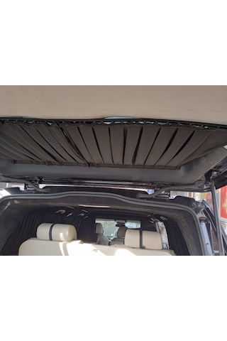 Mercedes Vito Ekstra Uzun Vip Pileli Perde Alcantra Siyah 1 ADETLİ SET
