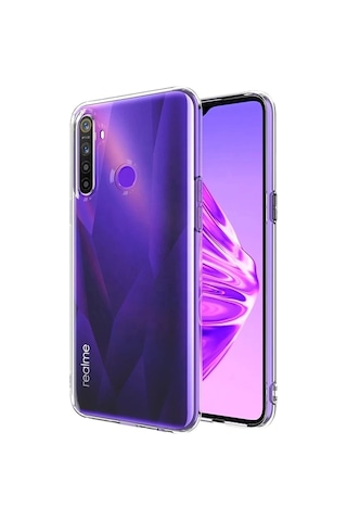 Newface - 214 - Realme 5i Kılıf Lüx - Csmo-tex - Şeffaf Silikon