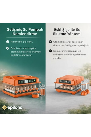 Fx100 Tam Otomatik Kuluçka Makinesi 100 Yumurta Kapasiteli Yeni Nesil Havalandırma Otomatik Mo