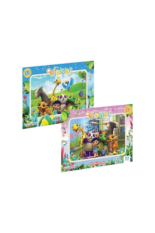 Babystore Wissper Frame Puzzle 35 Parça 2'Li Puzzle Seti