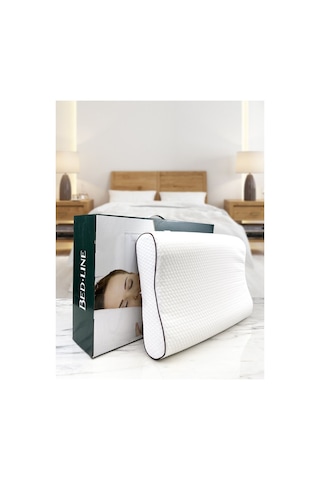 Visco Çift Boyun Destekli Double Comfort Yastık 38 54 12 13 Cm 2 Adet Beyaz