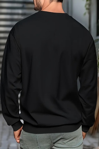 Whatever Baskılı Oversize Sweatshirt Antrasit