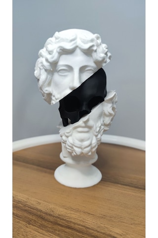 The Divine And The Mortal-ilahi Ve Ölümlü Dekoratif Biblo Hediyelik Siyah Beyaz Plastik 19cm