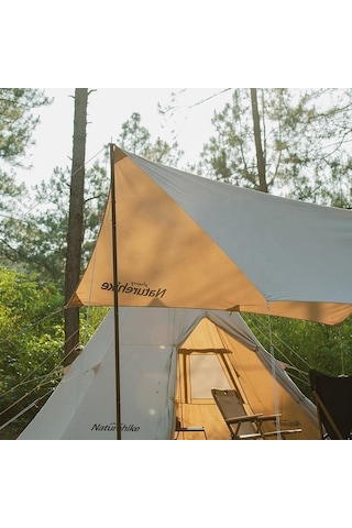 Naturehike Square Glamping 3x5 Mt Tarp Güneş Ve Rüzgar Koruma Tentesi Bej