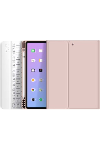 Samsung Galaxy Tab S6 Lite P610/p613 Tablet Uyumlu Bluetooth Klavyeli Kılıf Türkçe Klavye Kılıf