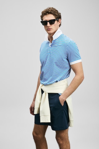 Lufian Landon Smart Erkek Polo Tişört Saks Saks 111040248100240
