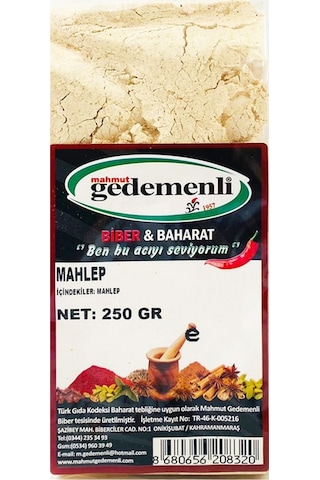 Mahmut Gedemenli Mahlep 250 G Mahmut Gedemenli Mahlep 250 G