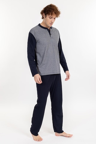 Erkek 1004 Jakarlı Süprem Pijama Takımı Füme Füme