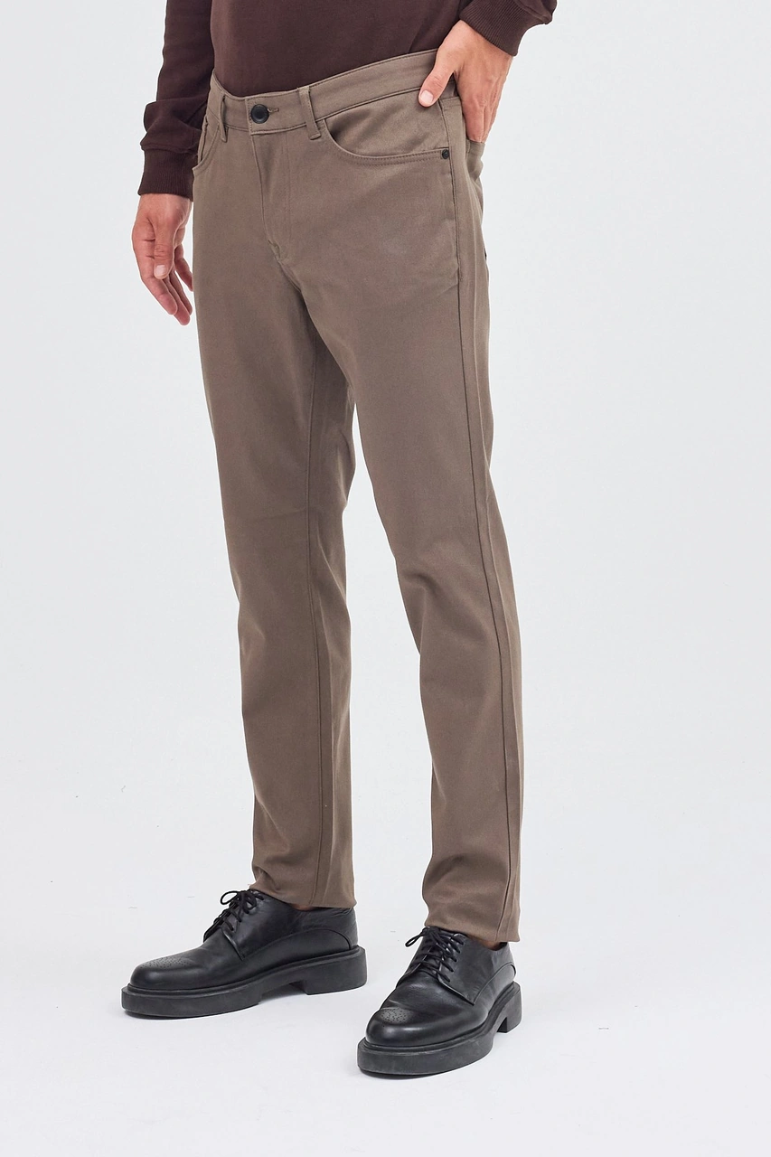 İmza Haki 5 Cep Düz Paça Pamuklu Slim Fit 5 Cep Casual Pantolon 1003255154 Haki