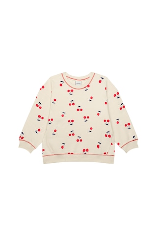 Antebies Kiraz Sweatshirt Şort Set Krem