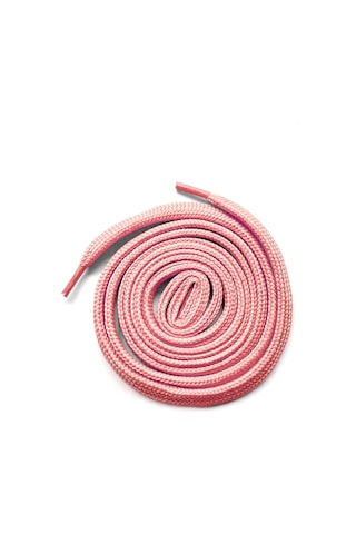 Pembe 1 Cm Kalınlığında 1 Çift Yassı Spor Ayakkabı Bağcığı Pembe