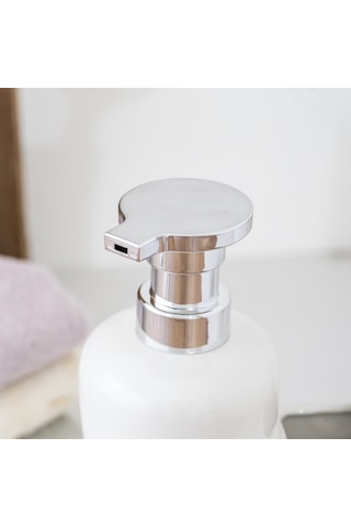 Porsima 277743 Beyaz Sıvı Sabunluk Fırçalı Süngerlikli 550 Ml