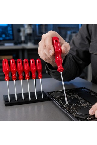 7 Parça Düz Ve Yıldız Tornavida Seti Ergonomik Saplı El Aleti