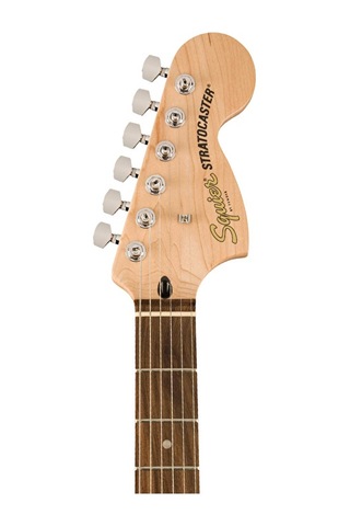 Squier 0372873106 Affinity Stratocaster Elektro Gitar Seti Siyah Mustang Micro Kulaklık Amfisi Dahil Siyah Strat Ve Laurel Klavye
