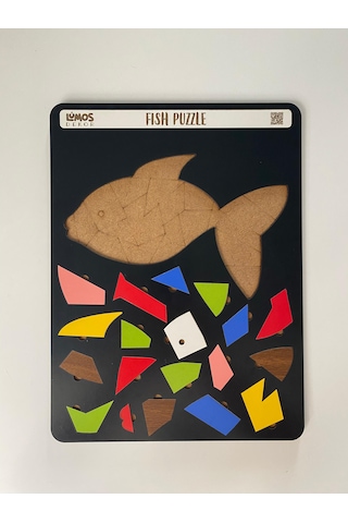 Fish Sevimli Balık Çocuklara Özel Yapboz Tablo