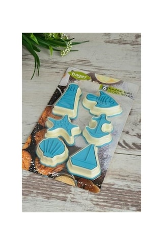 Denizci Kurabiye Kalıbı Seti Asorti 6 Parça Şekilli Kalıp