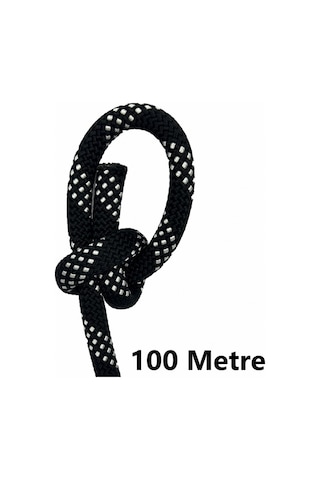 Orca 11 Mm 100 Metre Polyamid Statik Halat Tip A Kurtarma Dağcı İpi Siyah