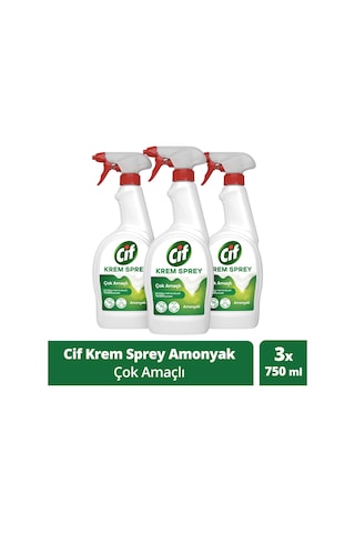 Cif Krem Sprey %100 Cif Krem Gücü 3 x 750 ML